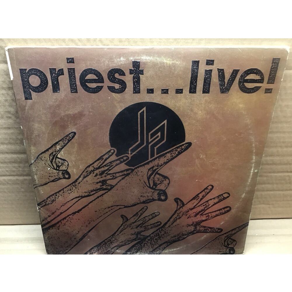 Judas Priest Priest Live 1987 2LP Vinyl Columbia C2 40794 w Inners